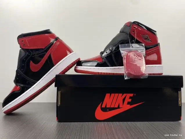 Rep Bred 1 Patent OG High 555088-063 Air Jordan 0510